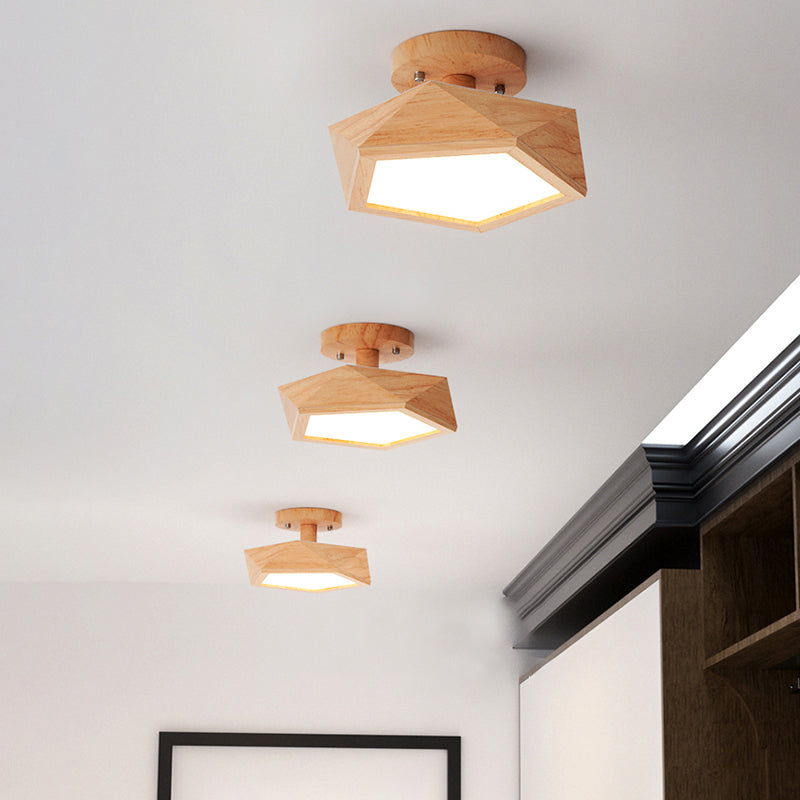 AureaHalo Recessed LED Ceiling Light with Wood Accents | Lersk