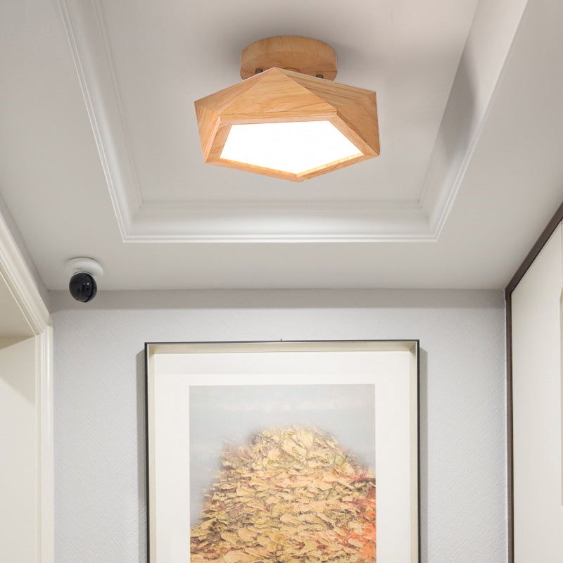 AureaHalo Recessed LED Ceiling Light with Wood Accents | Lersk