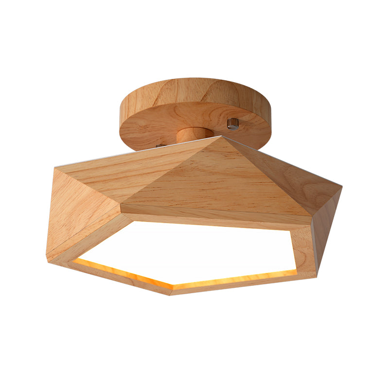 AureaHalo Recessed LED Ceiling Light with Wood Accents | Lersk