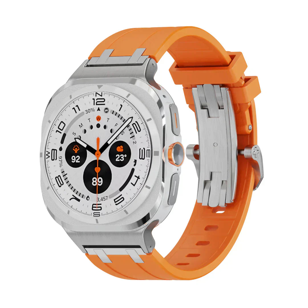Nivora Silicone Watch Band With Butterfly Clasp For Samsung Galaxy Watch Ultra | Lersk