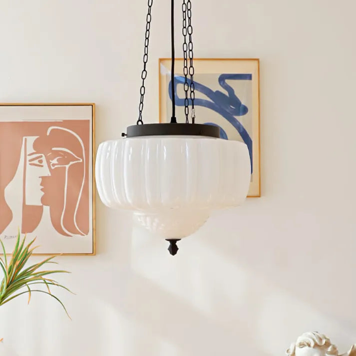 Modern white minimalist pendant light | Lersk