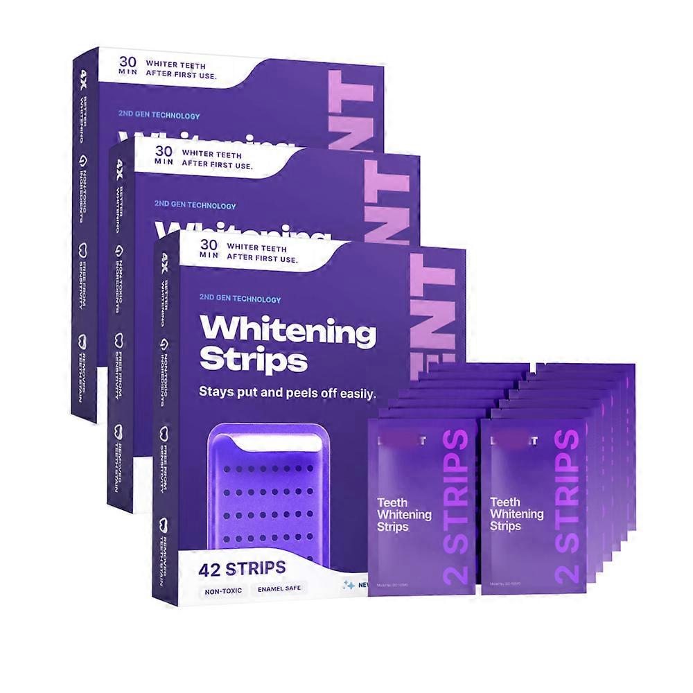 V34 Purple Whitening Strips – Instant Color-Correcting Teeth Whitening with PAP+ Technology | Lersk