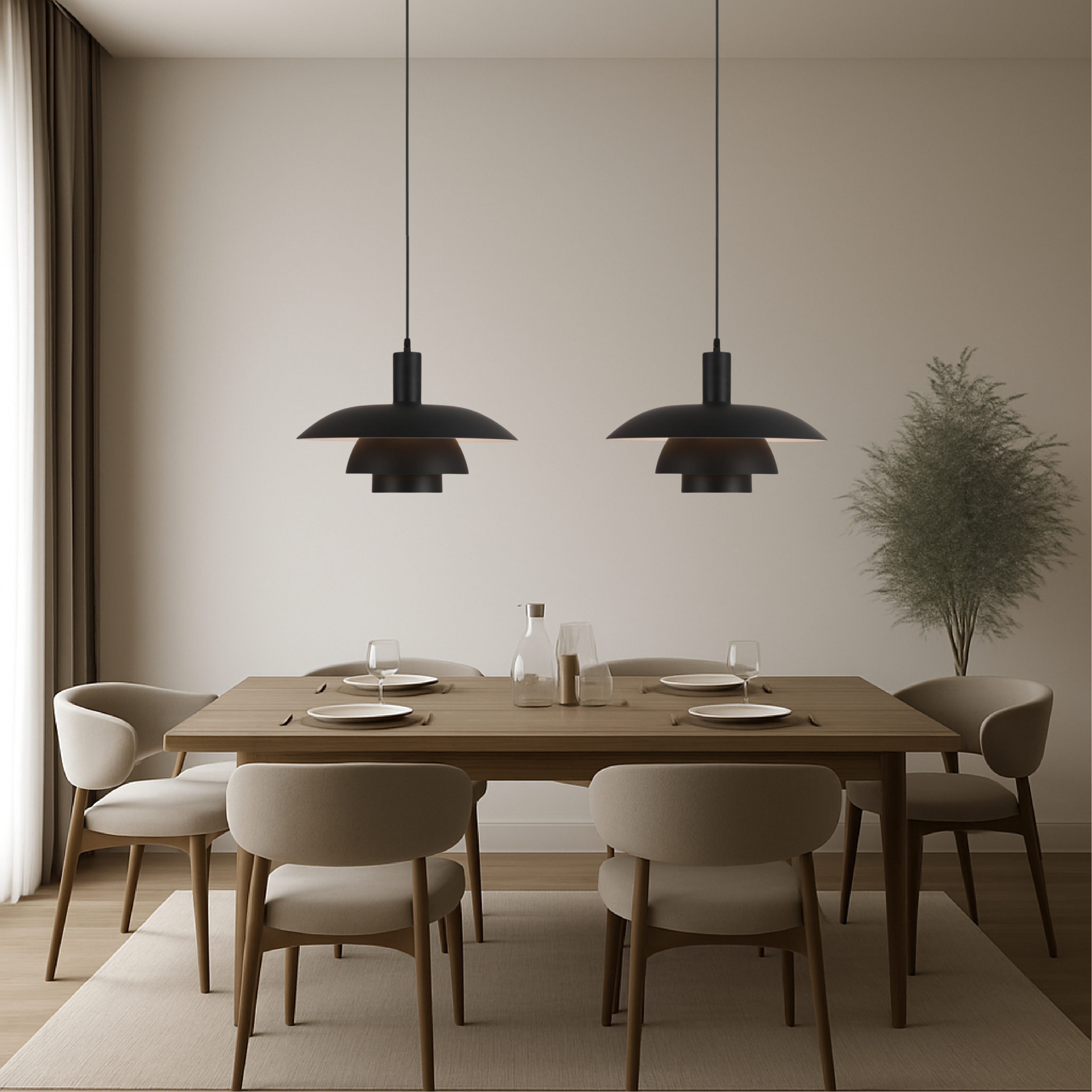 Nordela Danish LED Pendant Light Dimmable For Dining Room | Lersk