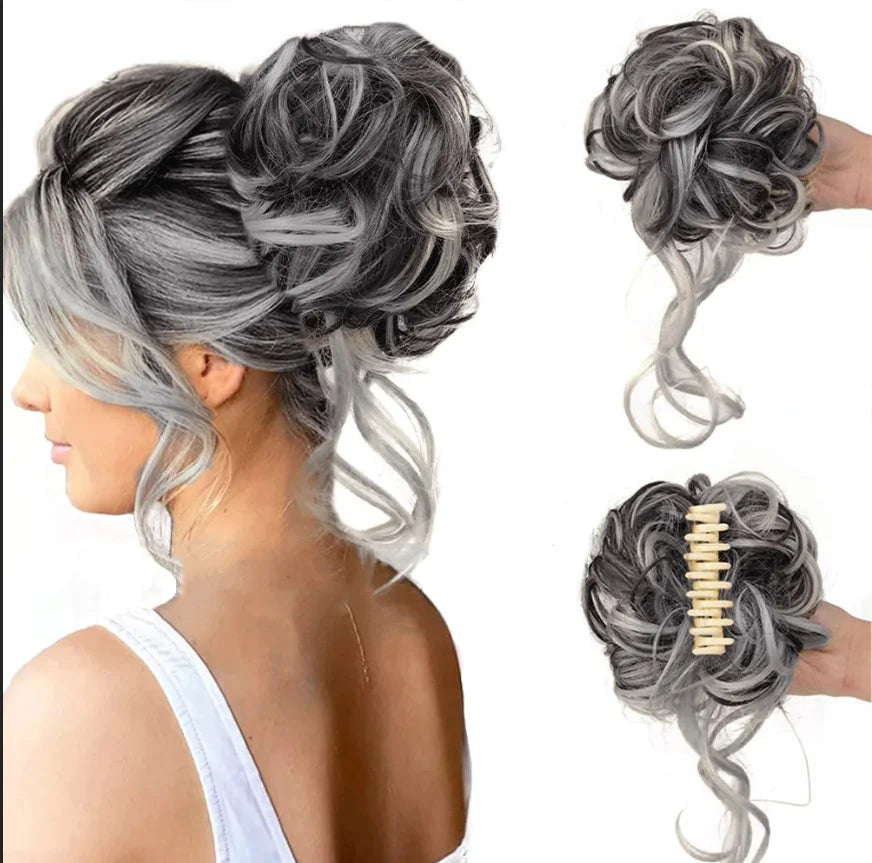 Pinza para cabello CurlyBun para moño rizado instantáneo, para peinados rápidos, recogidos diarios y looks elegantes | Lersk