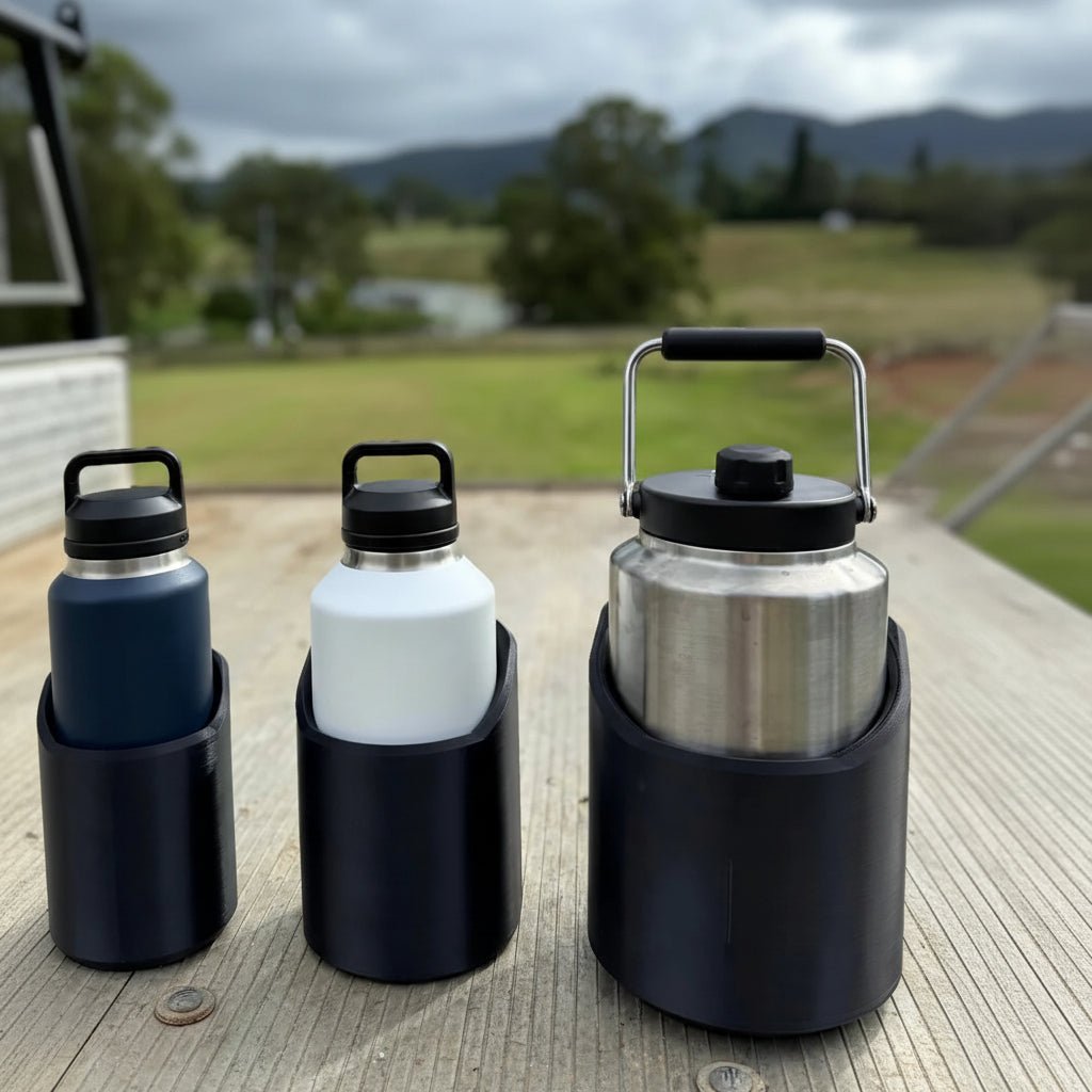 Heavy Duty Magnetic Bottle Holder For Water Bottles On Metal Mount | Lersk