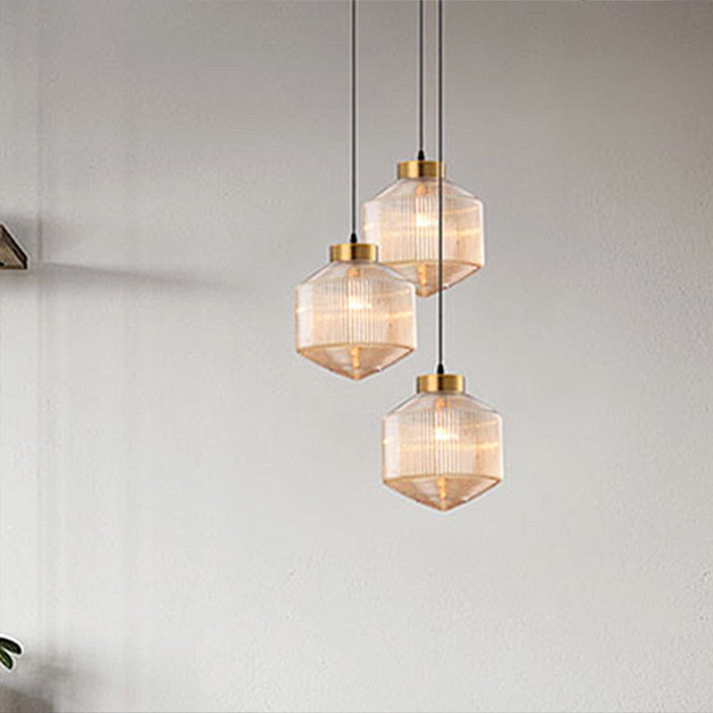 Quell Drum Pendant Lamp Modern Glass Pendant Light Glow | Lersk