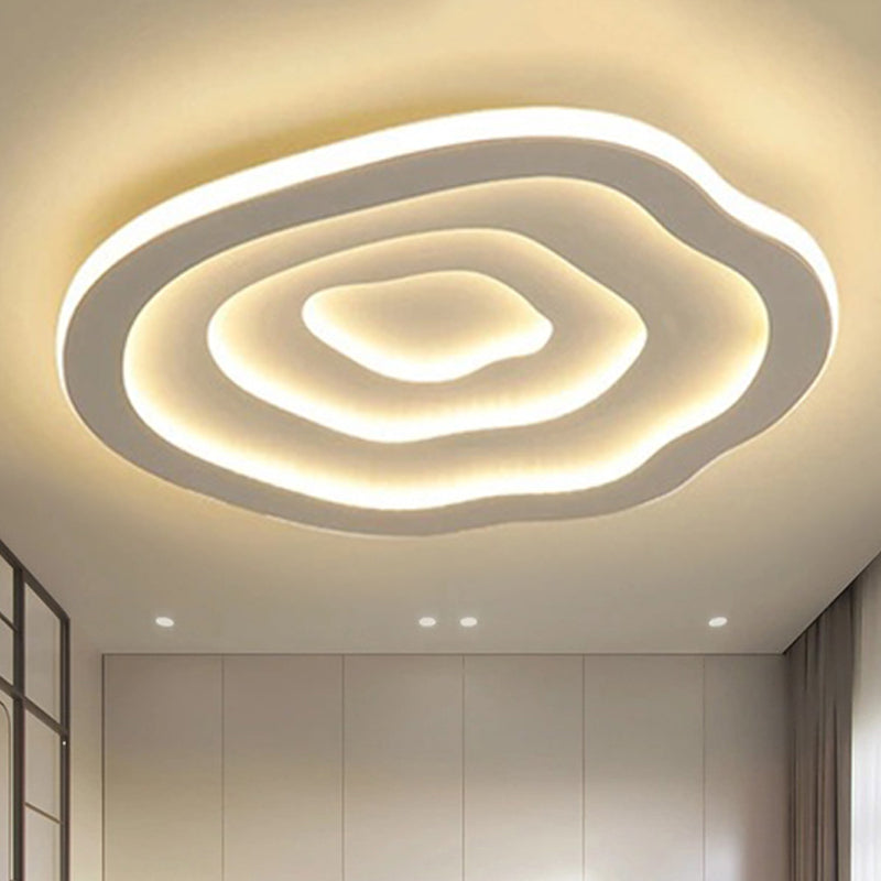 NovaLume Wavy Acrylic Modern Ceiling Light Warm White LED | Lersk
