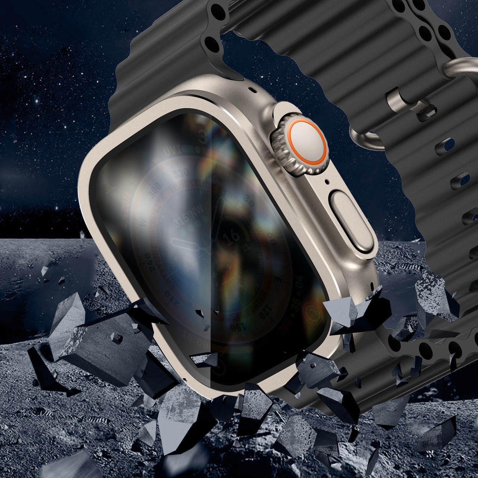 TitanaShield titanium beskyttelsesfilm til Apple Watch Ultra og Ultra 2 | Lersk