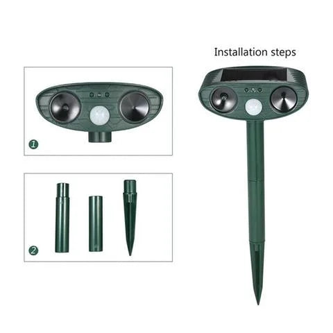 VerdeGuard Solar Ultrasonic Deer Deterrent Motion Activated | Lersk