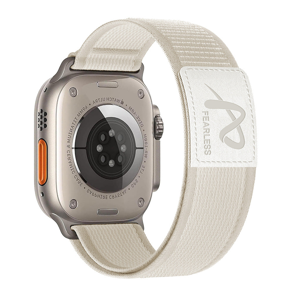 Rivaro Trail Loop Nylonarmband mit Lederetikett für Apple Watch | Lersk