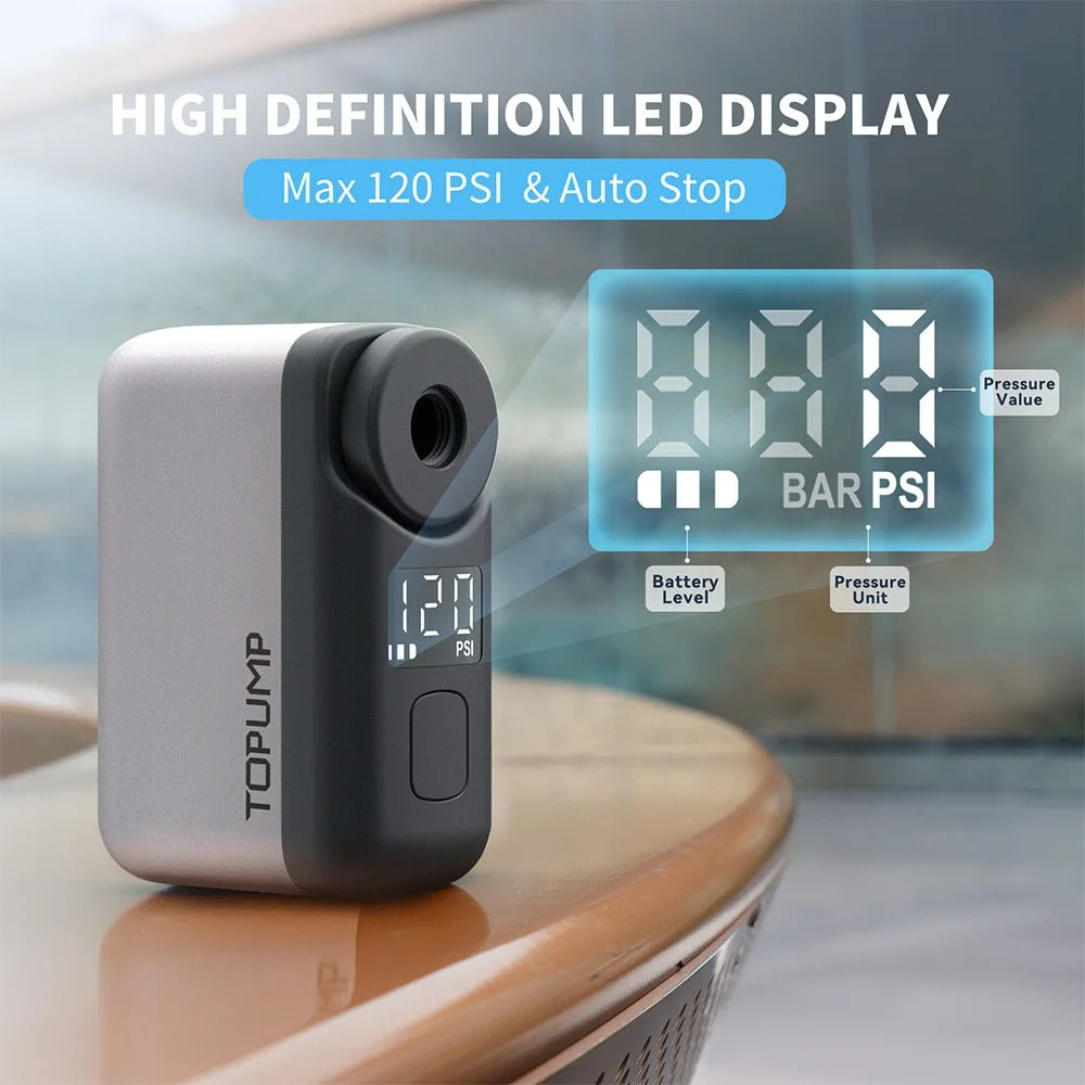 Smart Electric Mini Bike Pump Pro For Cyclists Fast Inflate | Lersk