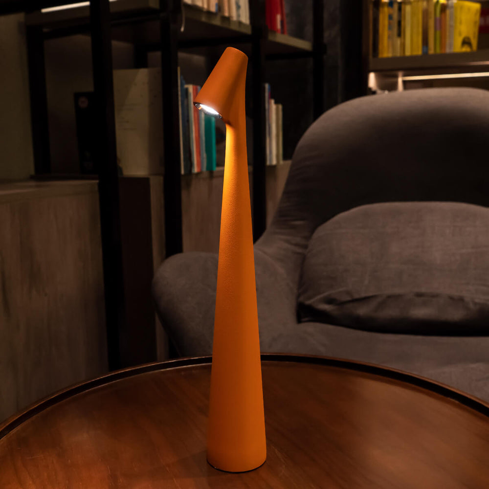 Nordic Minimalist Cordless Table Lamp Rechargeable Soft Warm LED For Small Spaces | Lersk