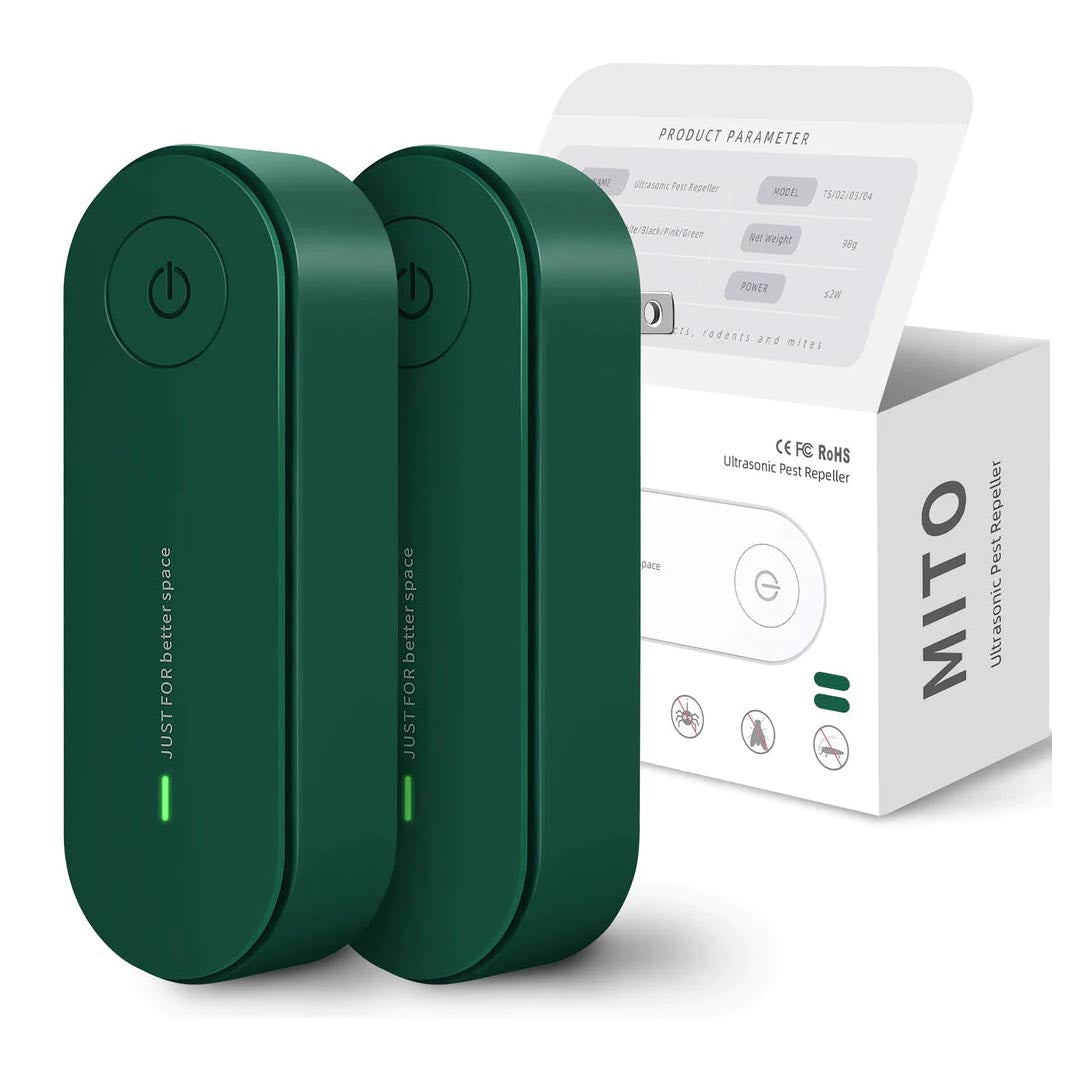 Twin Pack Ultrasonic Plug-In Mosquito Repellent Devices | Lersk