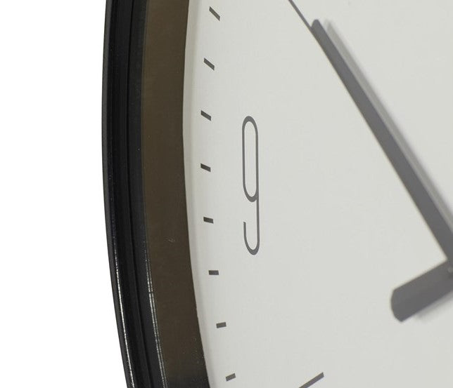 Nivara Black Glass Wall Clock Traditional Home Decor | Lersk