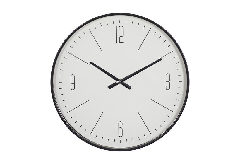 Nivara Black Glass Wall Clock Traditional Home Decor | Lersk