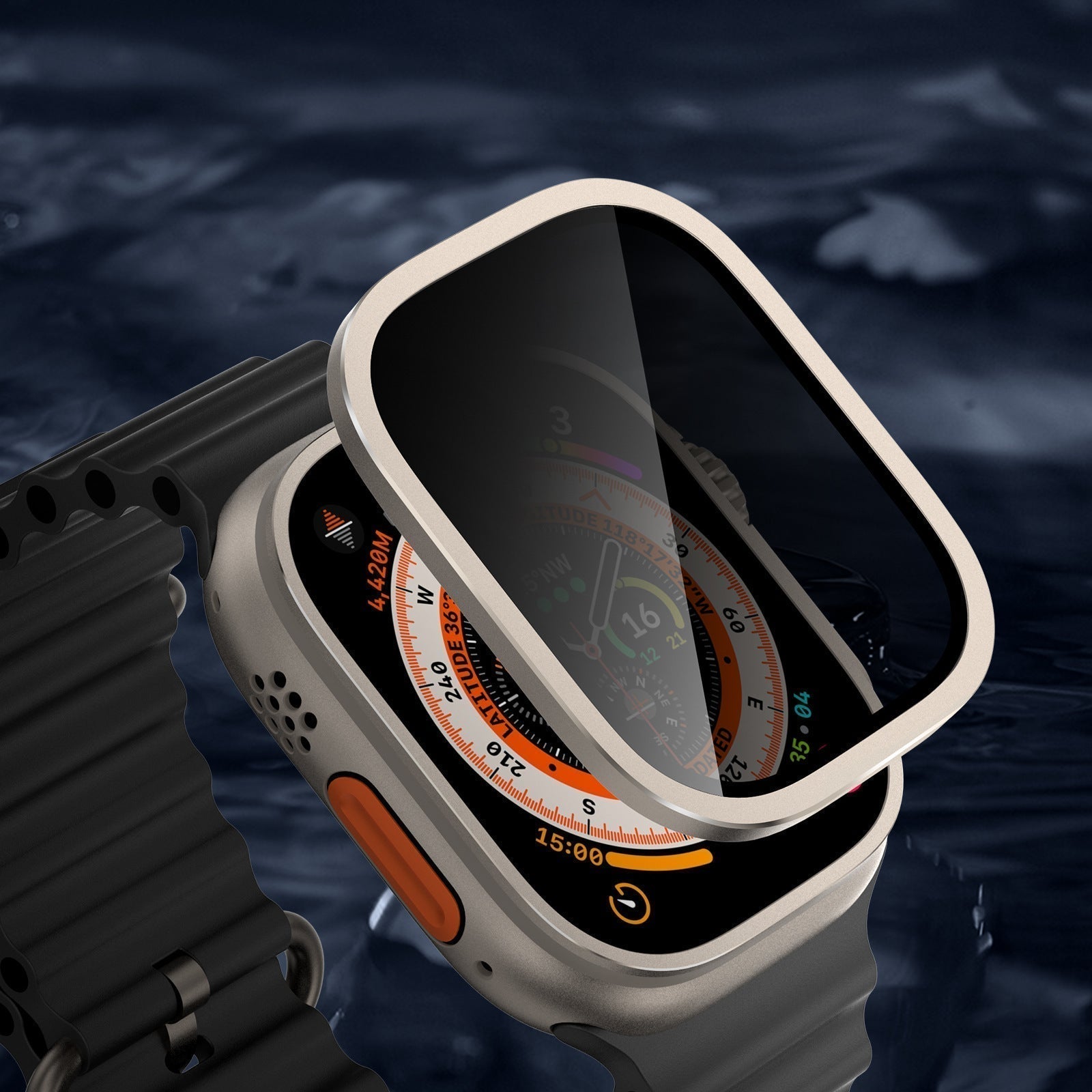 TitanaShield titanium beskyttelsesfilm til Apple Watch Ultra og Ultra 2 | Lersk