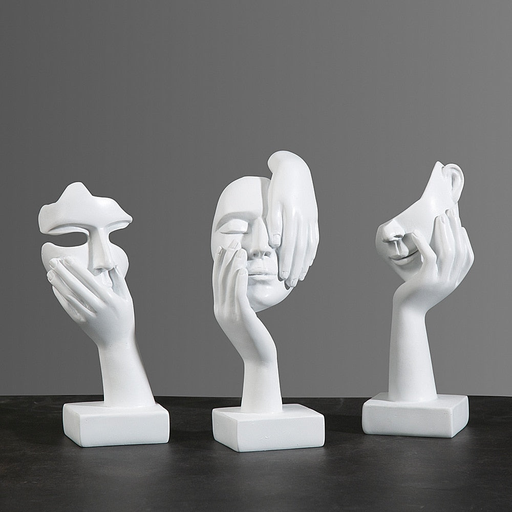 LumaMask Abstrakte Wanddekoration Moderne Masken-Skulptur Kunst