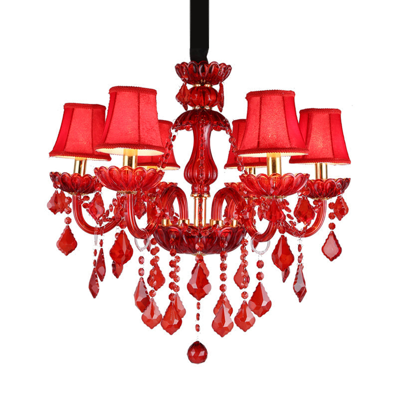 Luminra Crimson Crystal lustr pro moderní obývací pokoje | Lersk