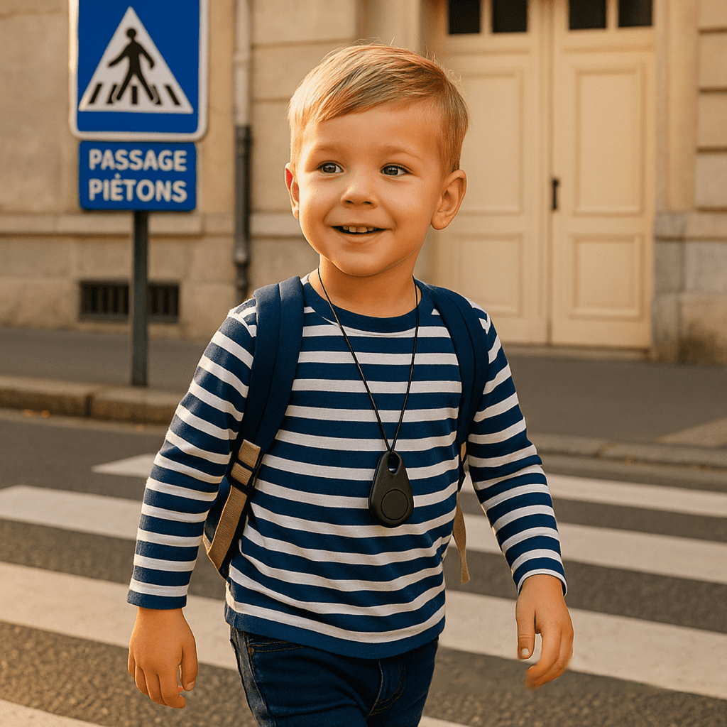 KidiSafe | Vodotěsný dětský GPS lokalizátor Živá poloha & SOS | Lersk