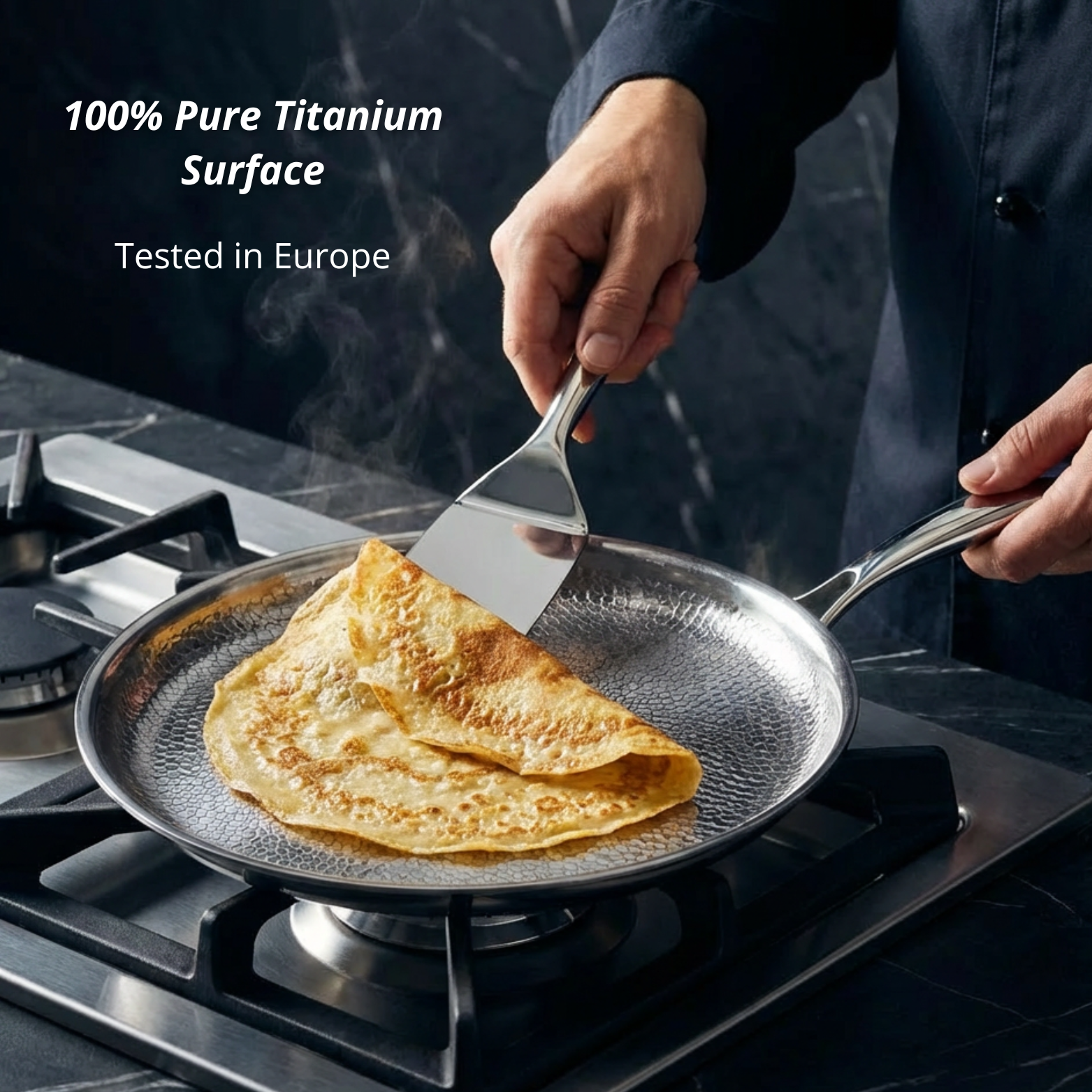 Pure Titanium Deep Frying Pan – Non-Coated Cookware for Everyday Use | Lersk