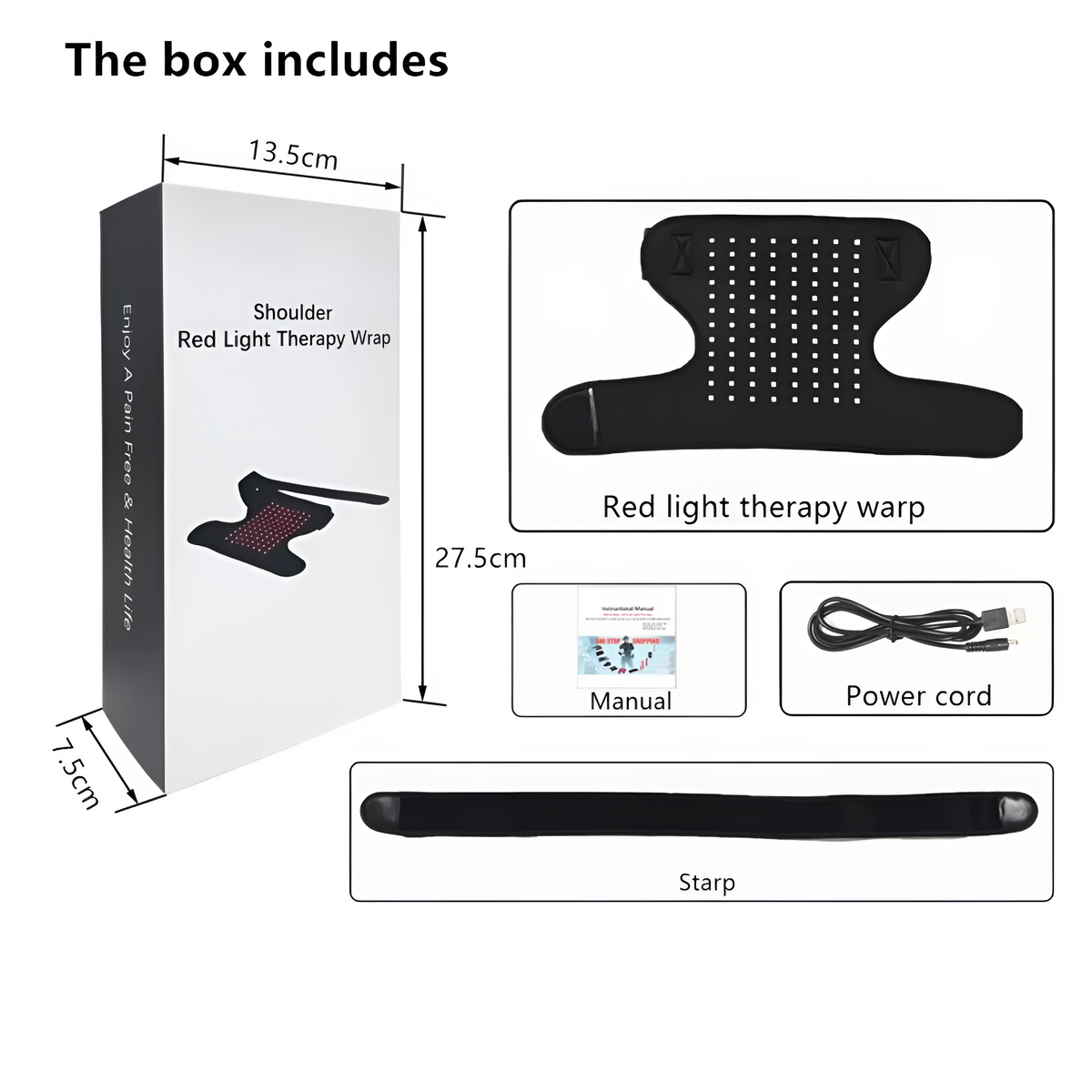 Zenora Shoulder Wrap Infrared Light Therapy For Pain Relief And Recovery