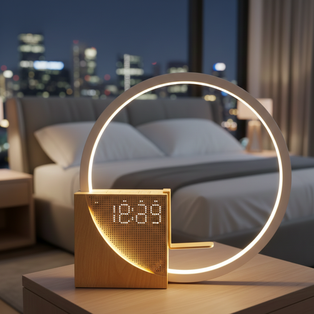 Touch-Nachttischlampe mit Weißem Rauschen zum Schlafen im Schlafzimmer | Lersk