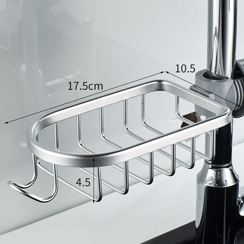 Shower Holder For Shampoo And Soap, Stainless Aluminium, Silver Or Black, No Drilling | Lersk