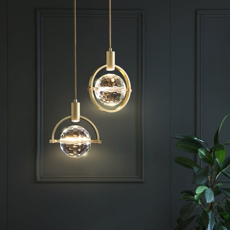 AuraRing křišťálový závěsný LED prstenec | Lersk