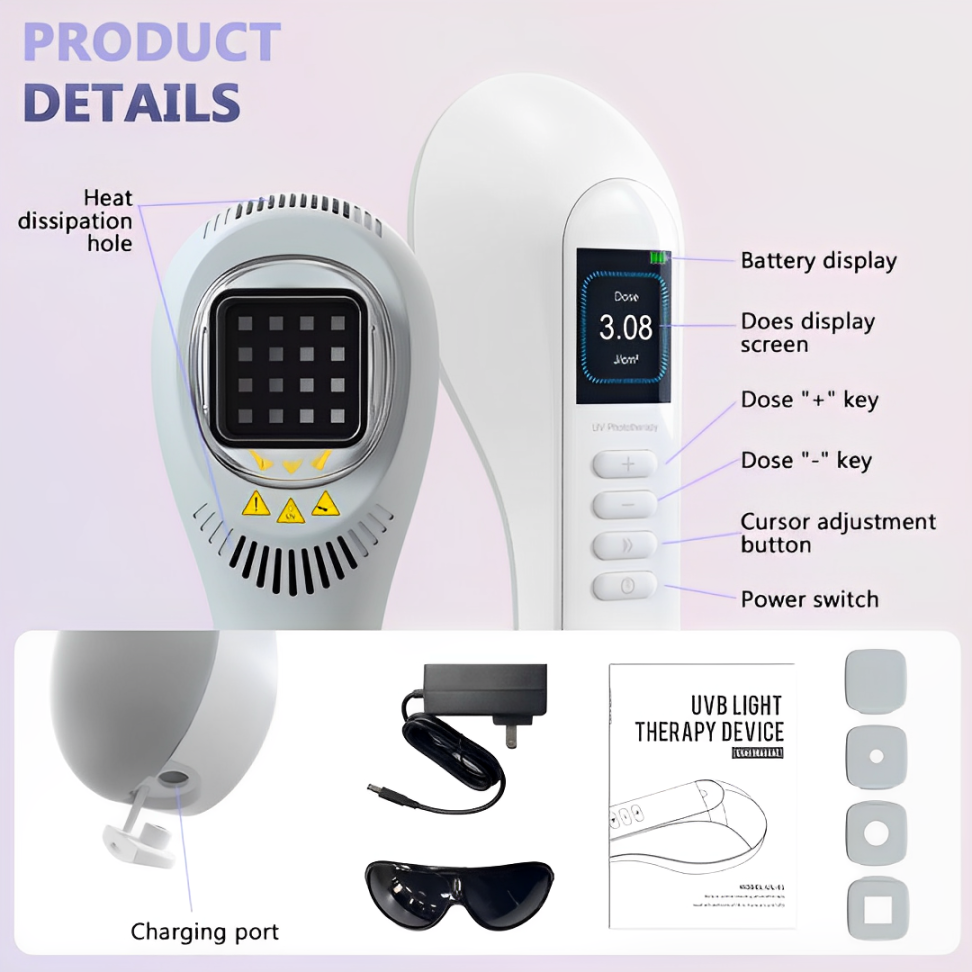 308nm UVB Vitiligo Lamp For Home Use Psoriasis Therapy | Lersk