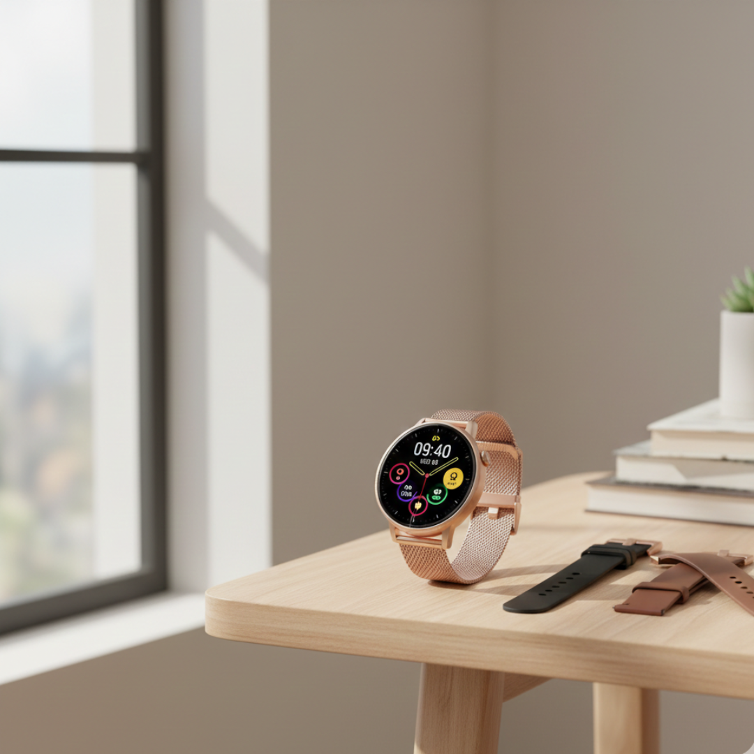 Women’s AMOLED Smartwatch With Waterproof Design And Bluetooth Calling | Lersk