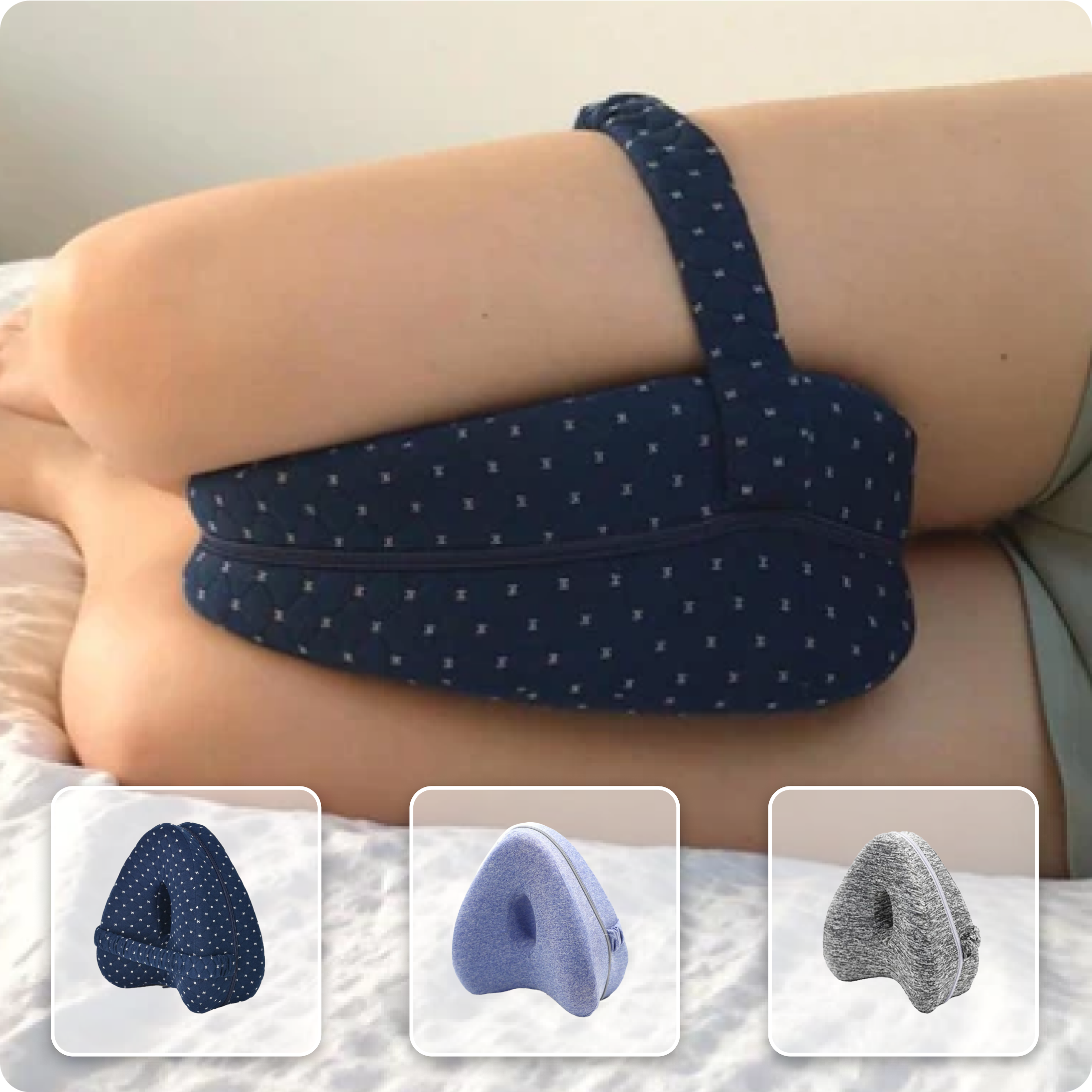 CloudAlign Memory Foam Leg Pillow for Sleep and Support | Lersk