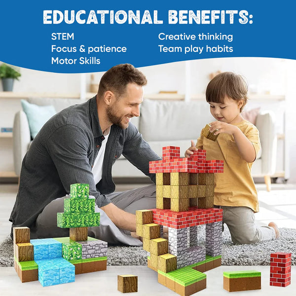STEM Magnetic Building Blocks for Kids Creative Learning | Lersk