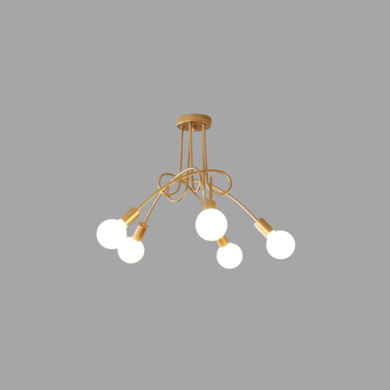 Elara Vintage Chandelier - Wrought Iron LED Pendant Lamp | Lersk