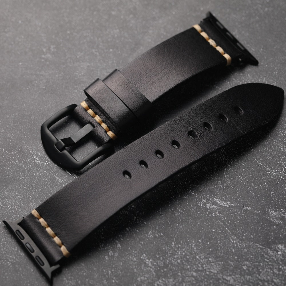 Kožený řemínek Marin z plné kůže pro Apple Watch | Lersk