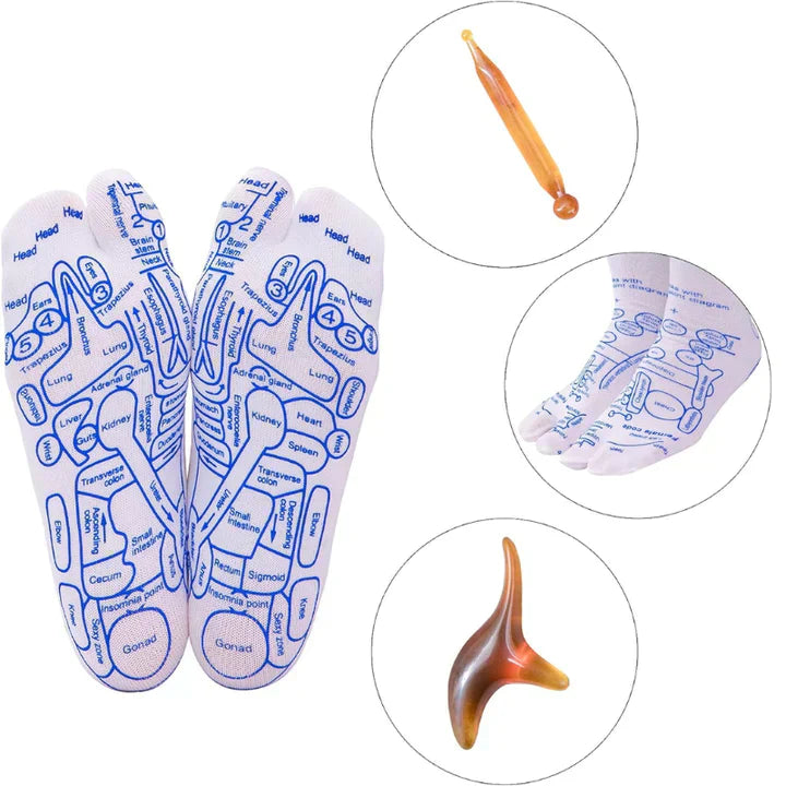 SoleComfort Reflexology Socks with Massage Tool | Lersk