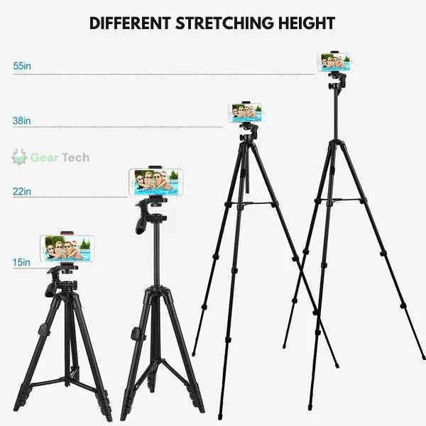 Telescopic Phone Tripod With Bluetooth Remote Selfie Stand | Lersk