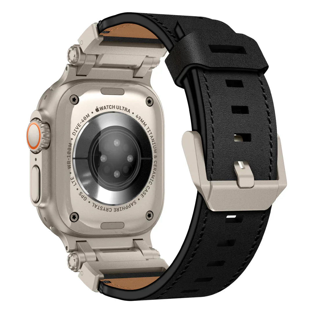 Kenvor Leather Strap with Titanium Connector for Apple Watch | Lersk