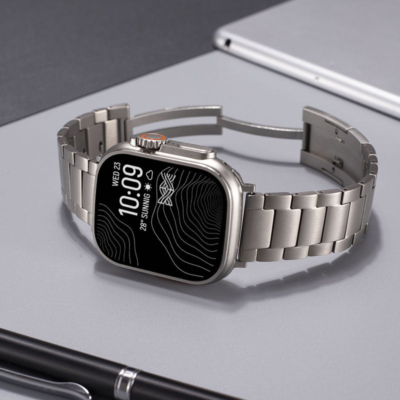 Aldren Titanium Watch Band Compatible With Apple Watch | Lersk