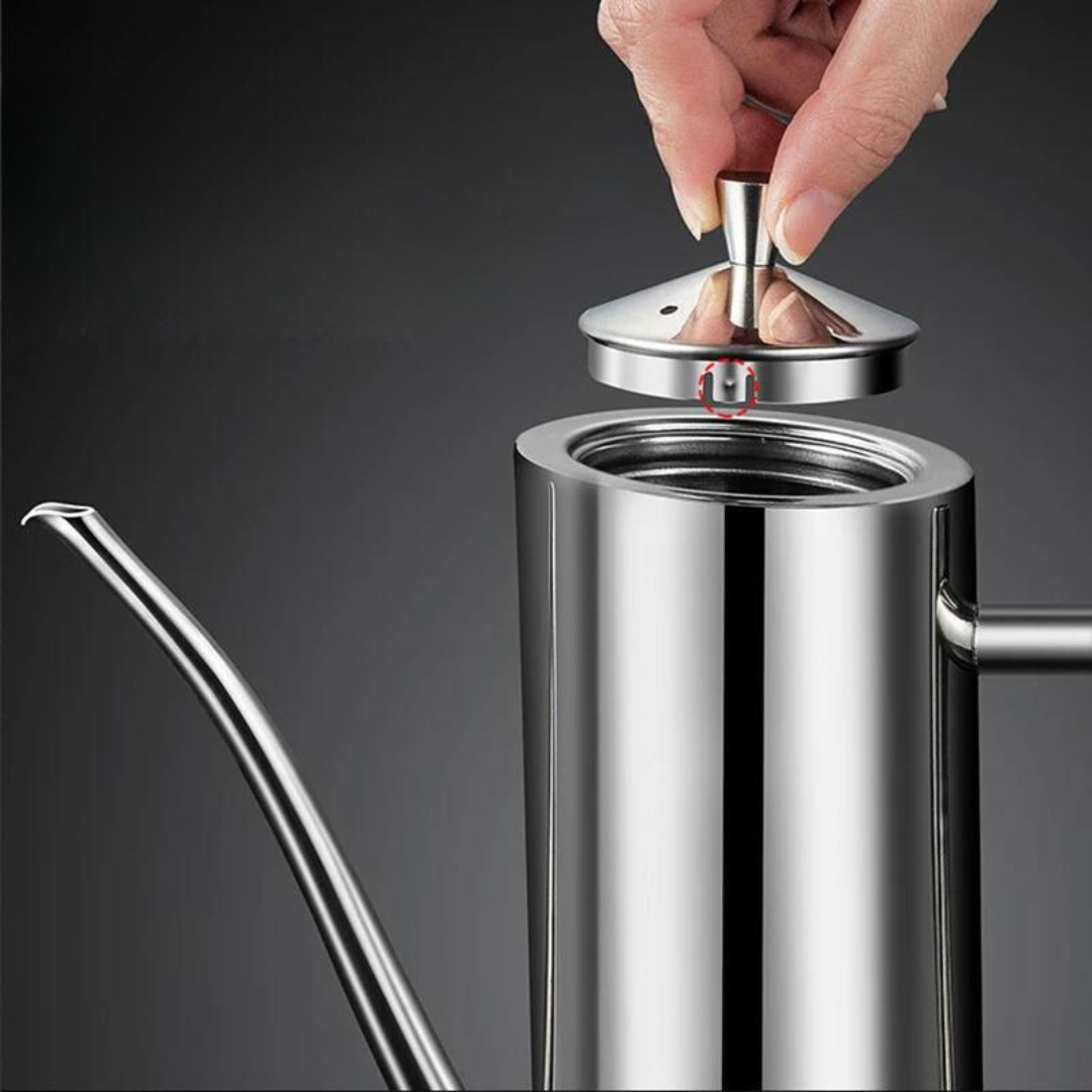 Contenedor de Aceite de Acero Inoxidable para Uso en Cocina, Clásico Frasco para Almacenamiento de Aceite para Hogar y Uso Diario | Lersk