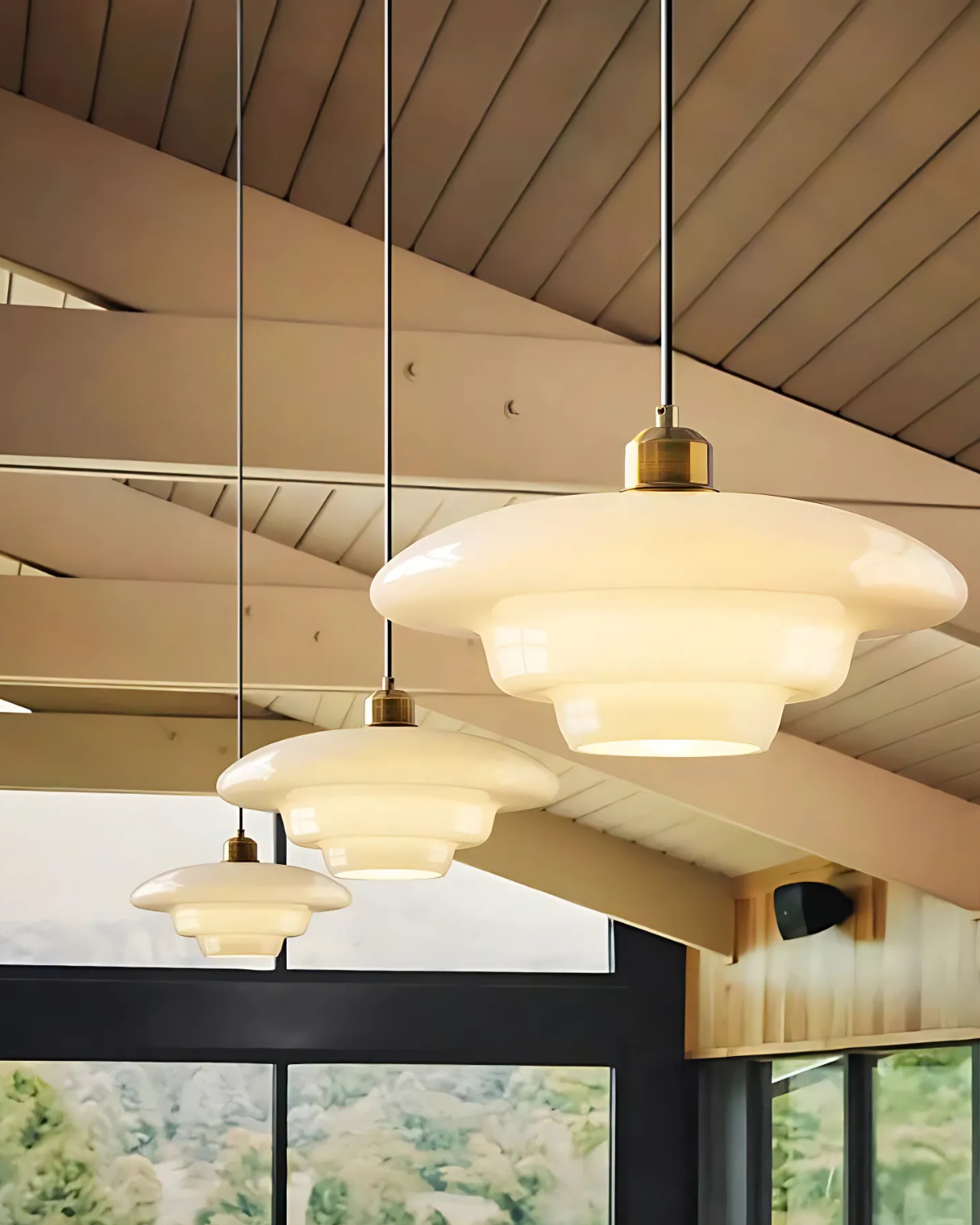 LyraCloud Pendant Light Soft Cloud Opal Glass Glow | Lersk