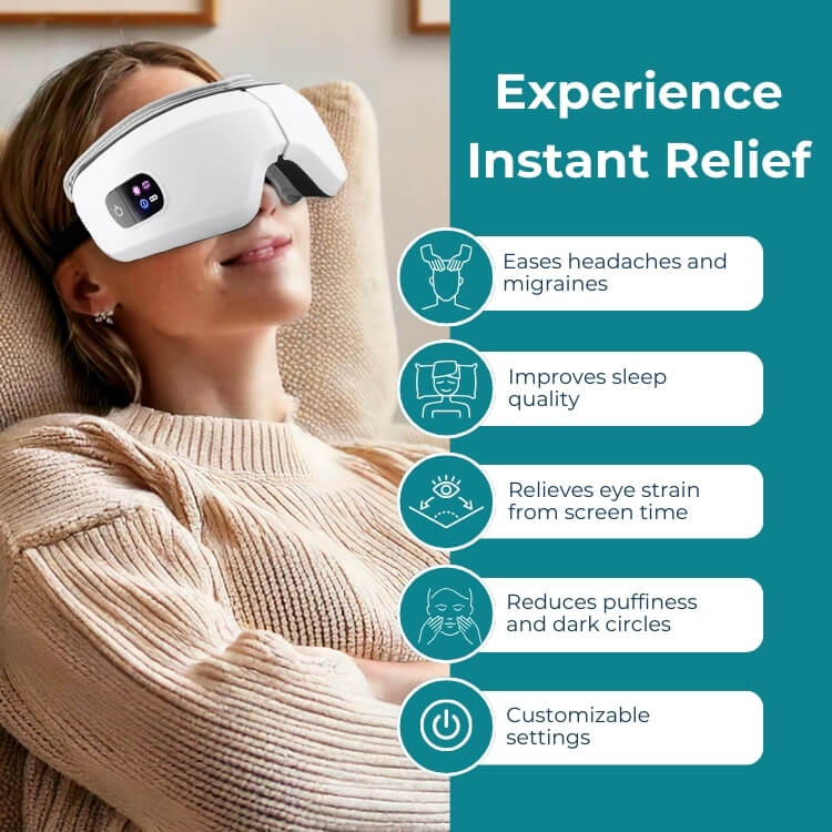 NovaPulse Eye Comfort Massager Pro s kompresí vzduchu a jemným teplem | Lersk