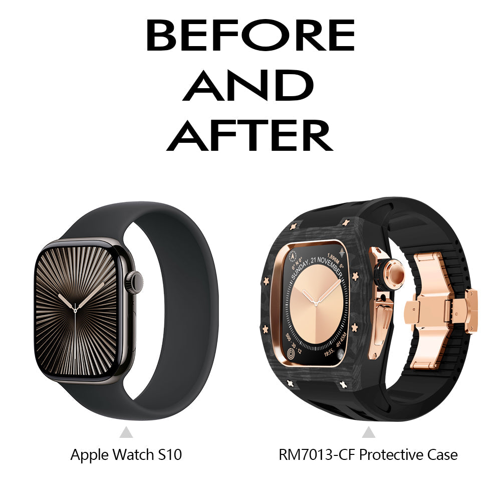 Zestaw do modernizacji NovaCarb S10 Titanium Apple Watch z włókna węglowego | Lersk