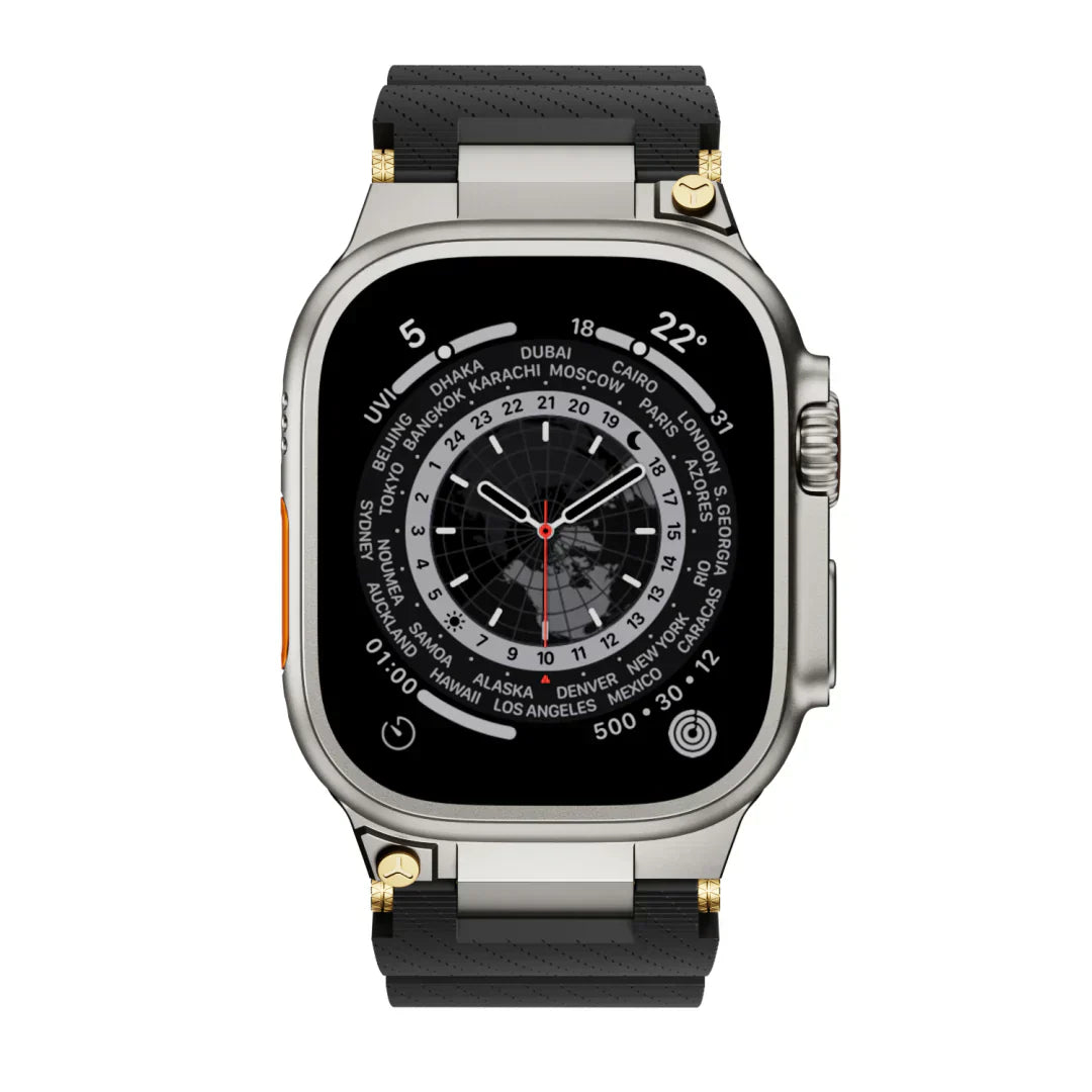 ArloGear silikonový řemínek v mechanickém stylu pro Apple Watch