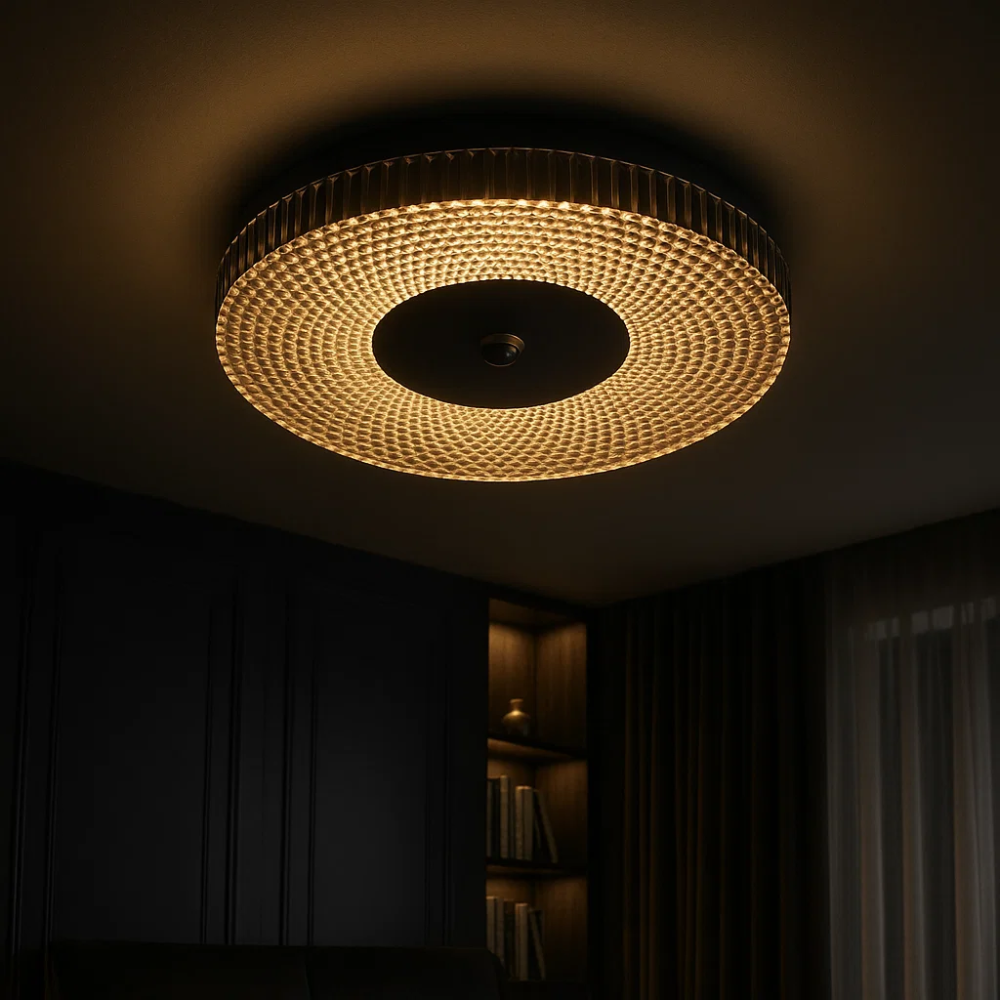 Luminia Slim LED Ceiling Light in Metal & Acrylic Finish | Lersk