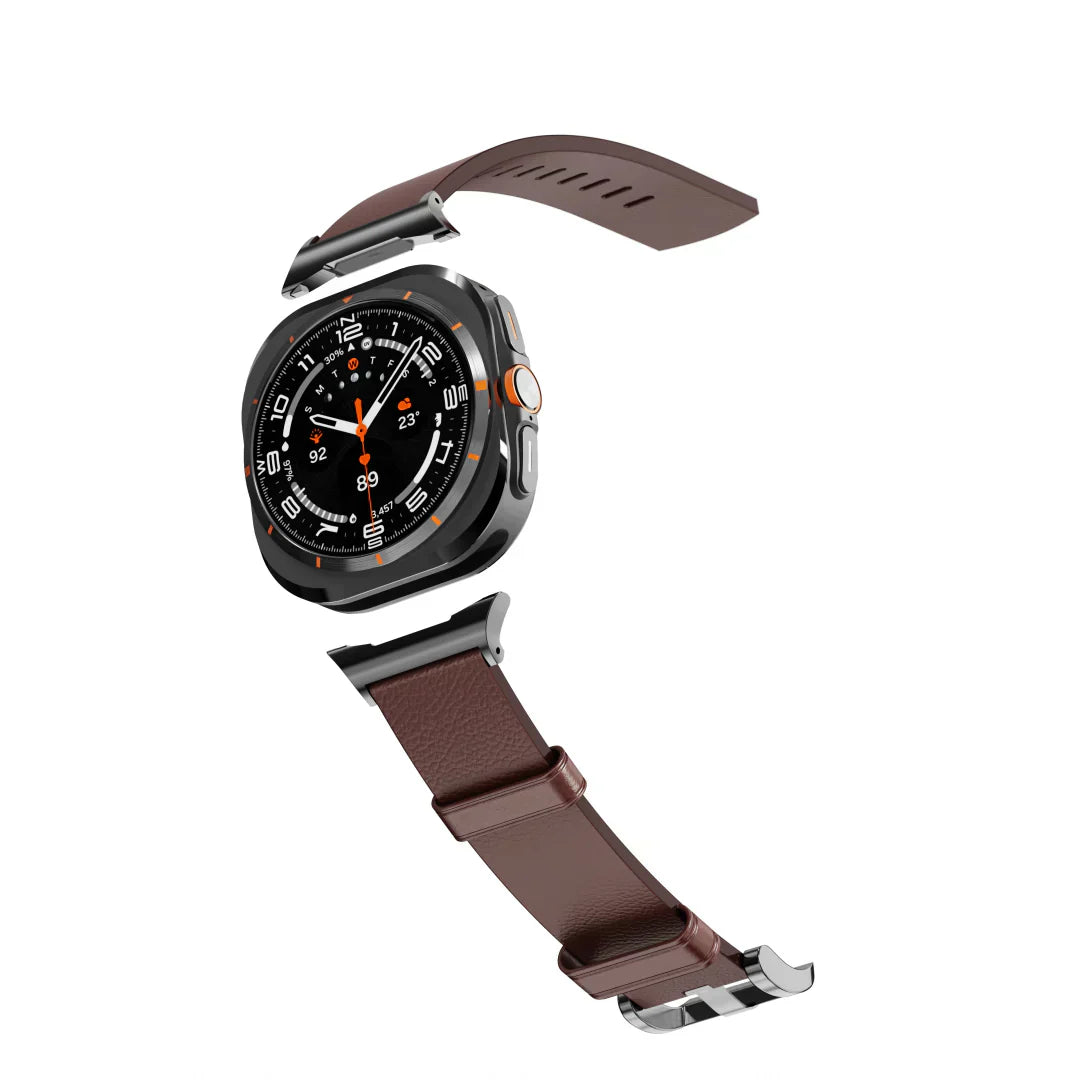 Cinturino in pelle Valoren per Samsung Galaxy Watch Ultra | Lersk