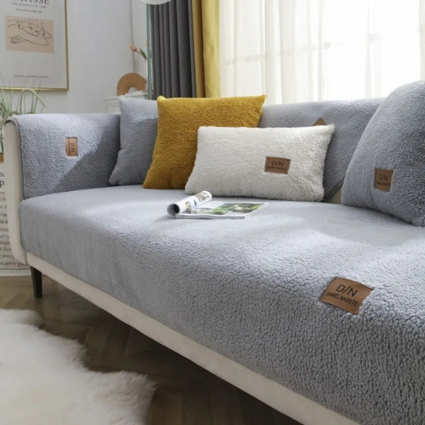Plush Sherpa Waterproof Washable Cover For Sofa Beds | Lersk