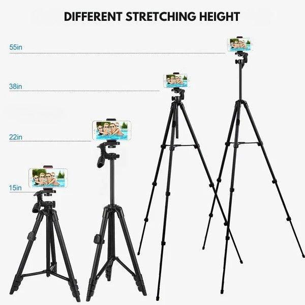 Rozšiřitelný telefonní stativ s Bluetooth dálkovým ovládáním pro stabilní fotografie a videa Tři v jednom selfie tyč, stativ a stojan | Lersk