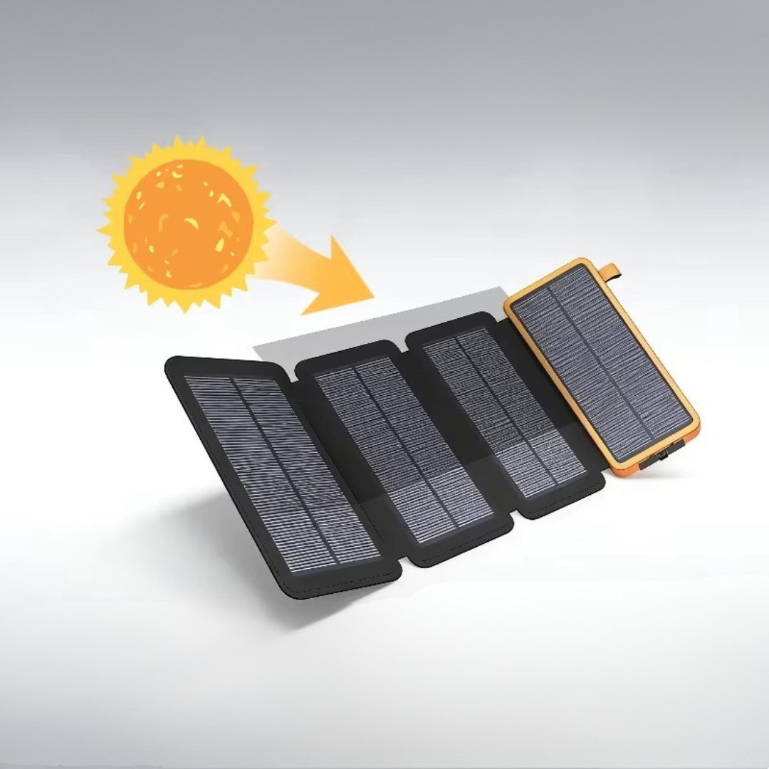 Solar-Powerbank mit Taschenlampe für Outdoor-Abenteuer | Lersk