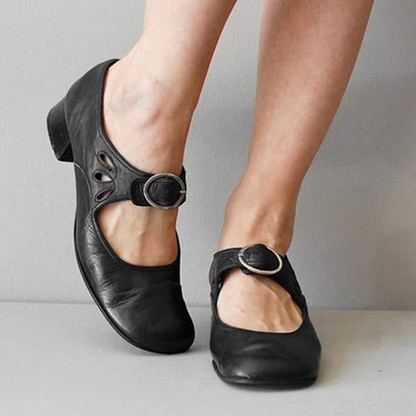 Monique's Orthopedic Leather Sandals With Buckle For Women | Lersk