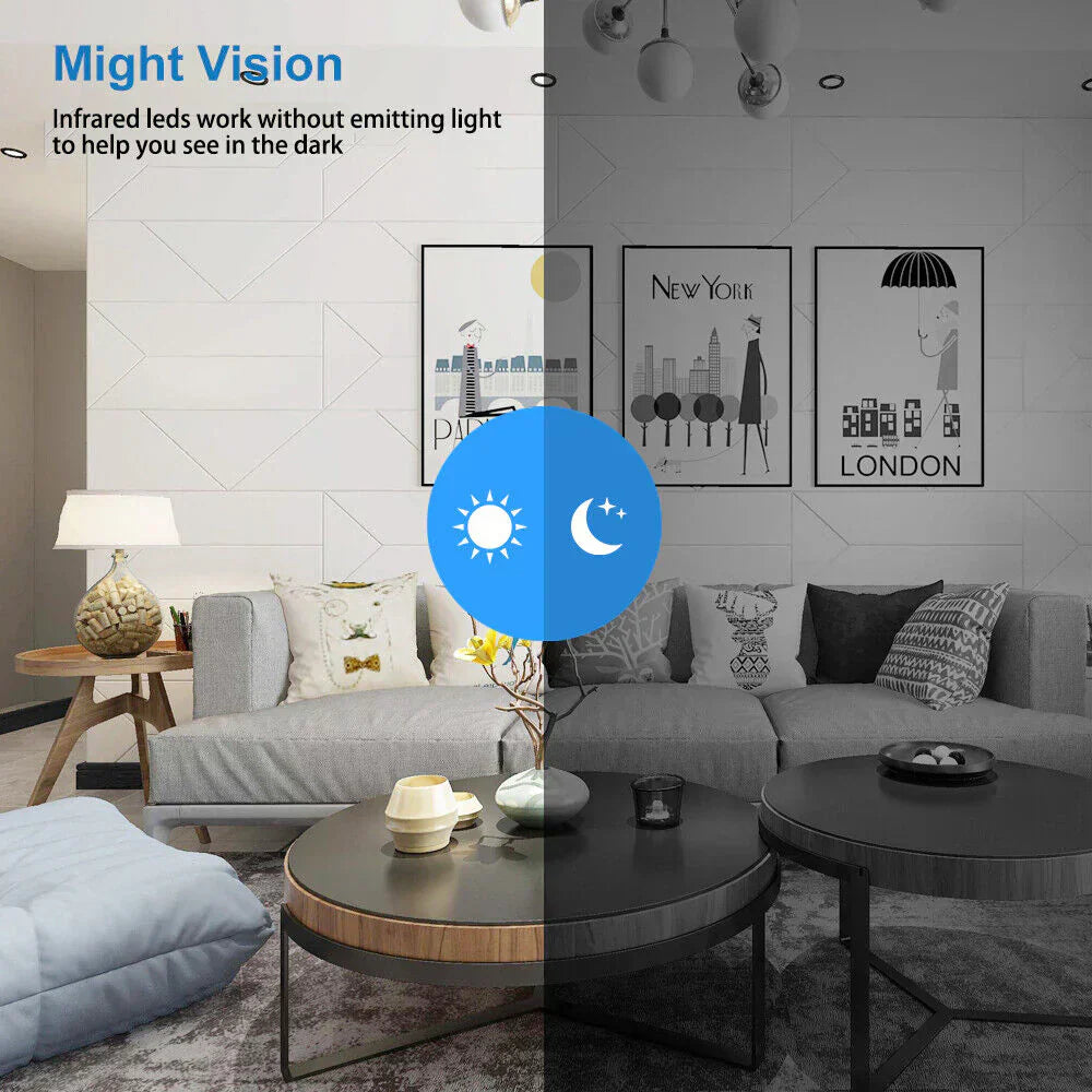 Compact WiFi Camera With Night Vision For Secure Home And Pet Monitoring On The Go | Lersk